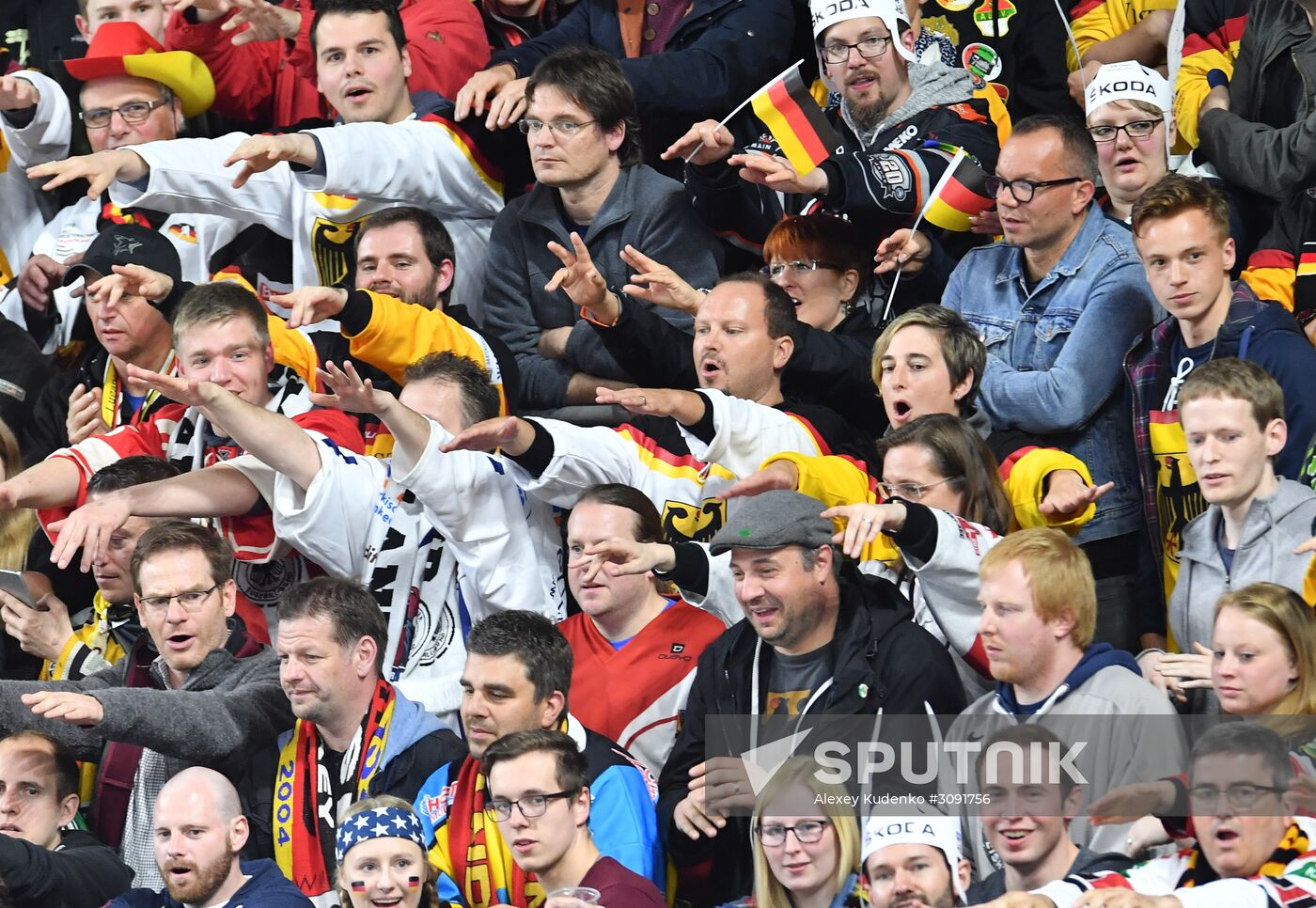 Ice Hockey World Championship. USA vs. Germany