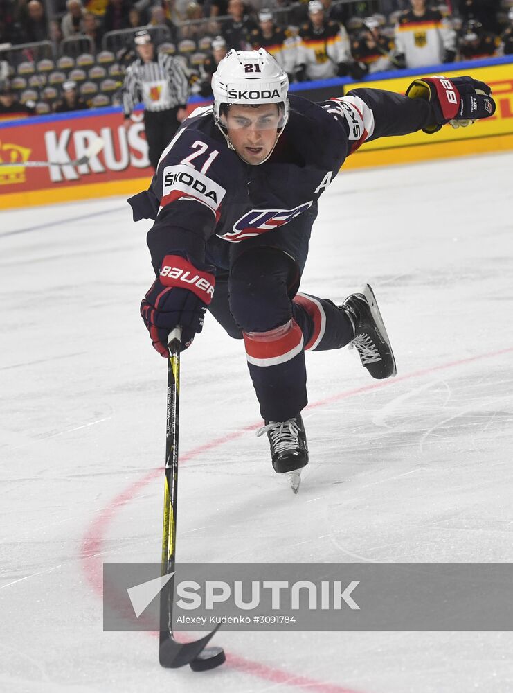 Ice Hockey World Championship. USA vs. Germany