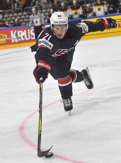 Ice Hockey World Championship. USA vs. Germany