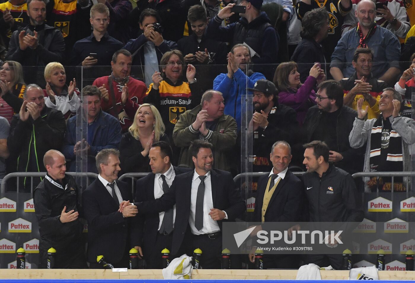 Ice Hockey World Championship. USA vs. Germany