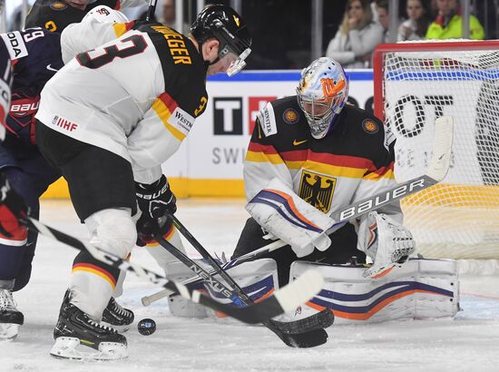 Ice Hockey World Championship. USA vs. Germany