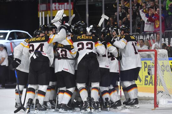 Ice Hockey World Championship. USA vs. Germany