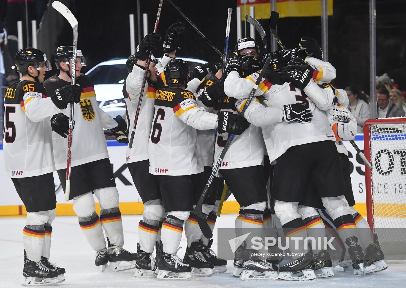 Ice Hockey World Championship. USA vs. Germany