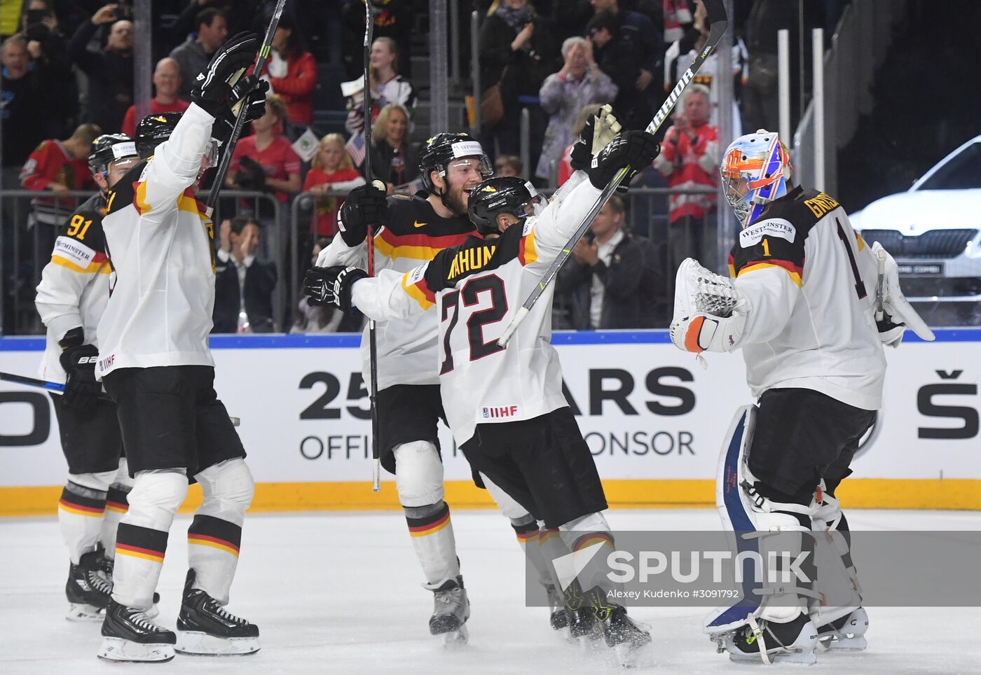 Ice Hockey World Championship. USA vs. Germany
