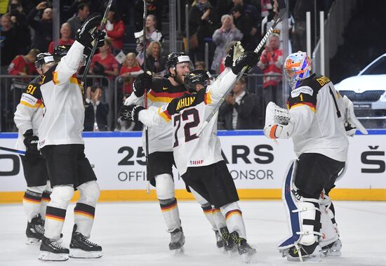 Ice Hockey World Championship. USA vs. Germany