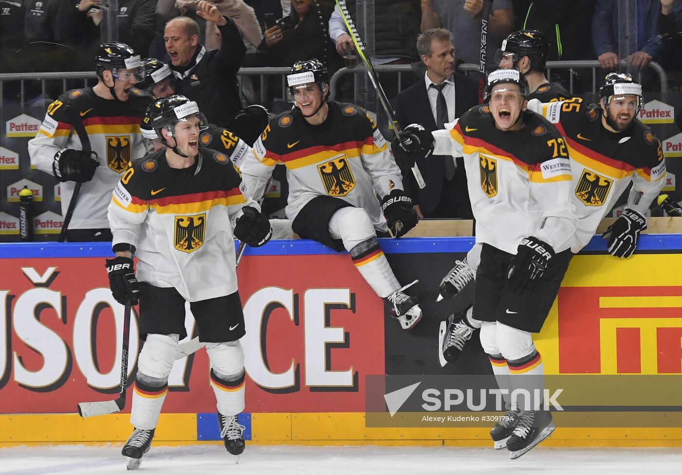 Ice Hockey World Championship. USA vs. Germany