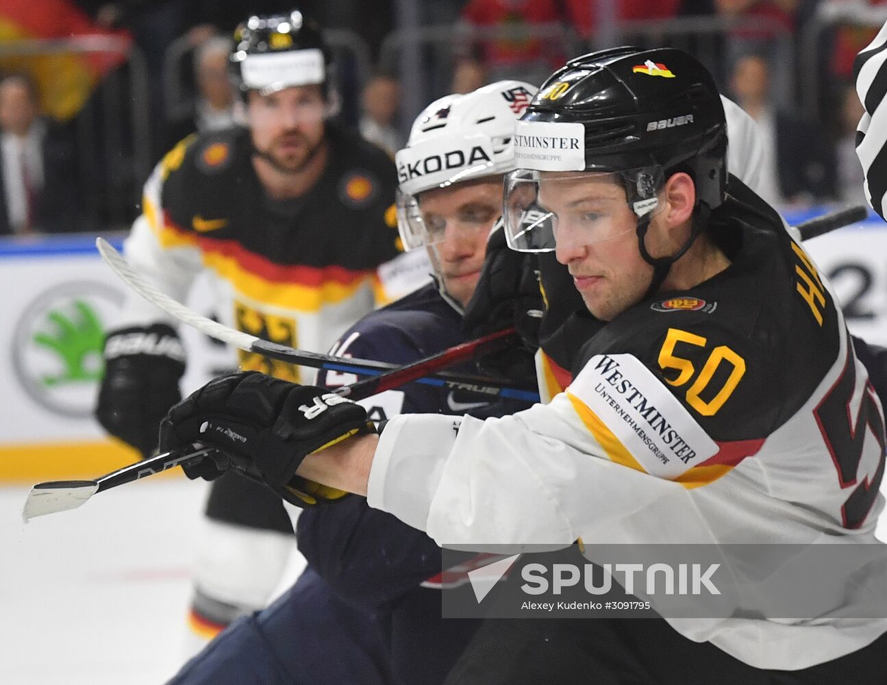 Ice Hockey World Championship. USA vs. Germany