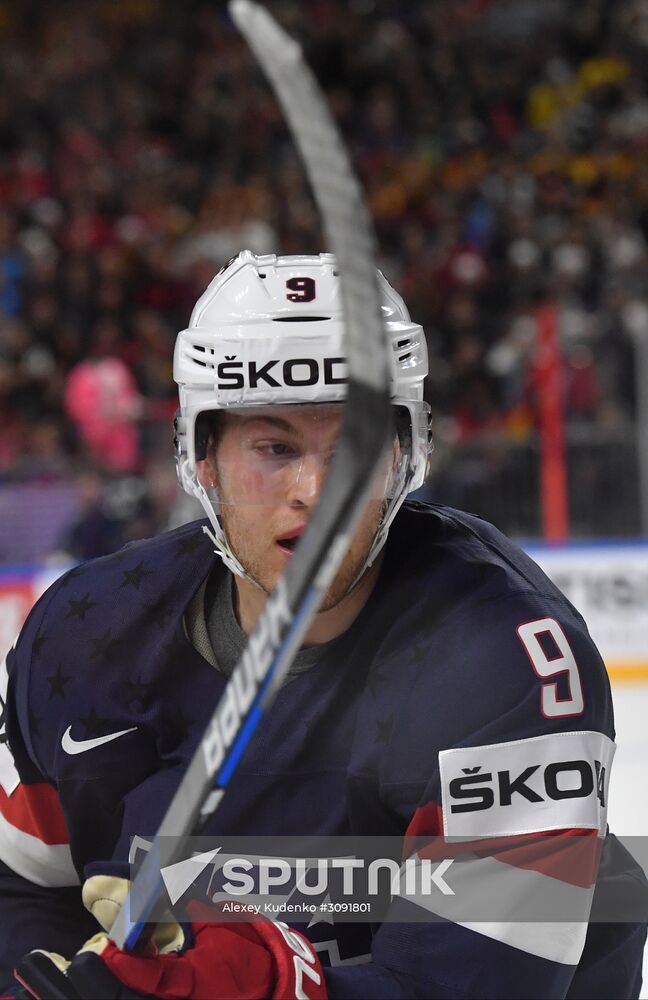 Ice Hockey World Championship. USA vs. Germany