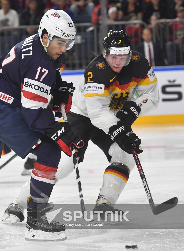 Ice Hockey World Championship. USA vs. Germany