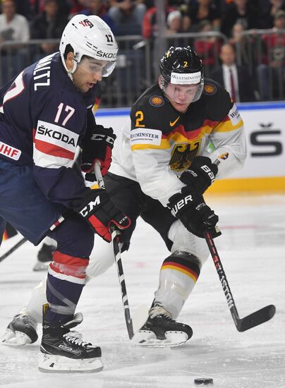 Ice Hockey World Championship. USA vs. Germany