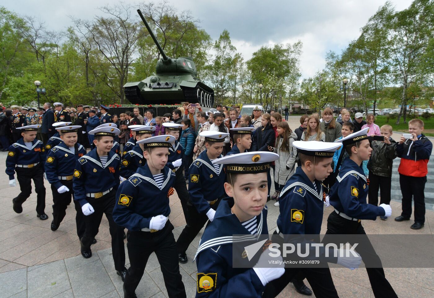 Victory Day celebrations on Pobeda Square in Vladivostok