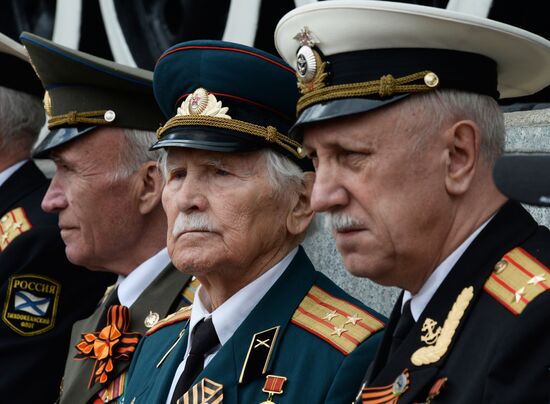 Victory Day celebrations on Pobeda Square in Vladivostok