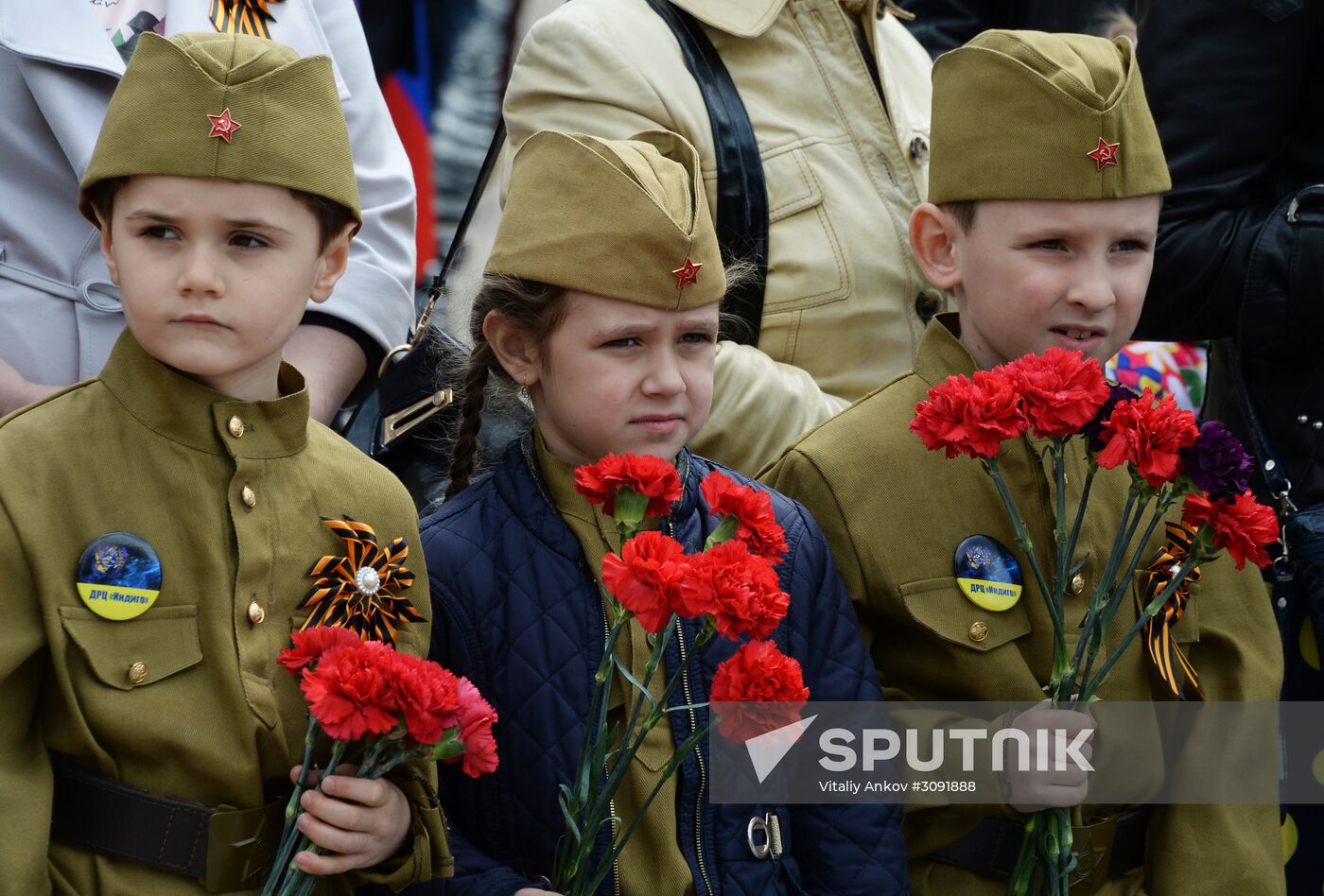 Victory Day celebrations on Pobeda Square in Vladivostok