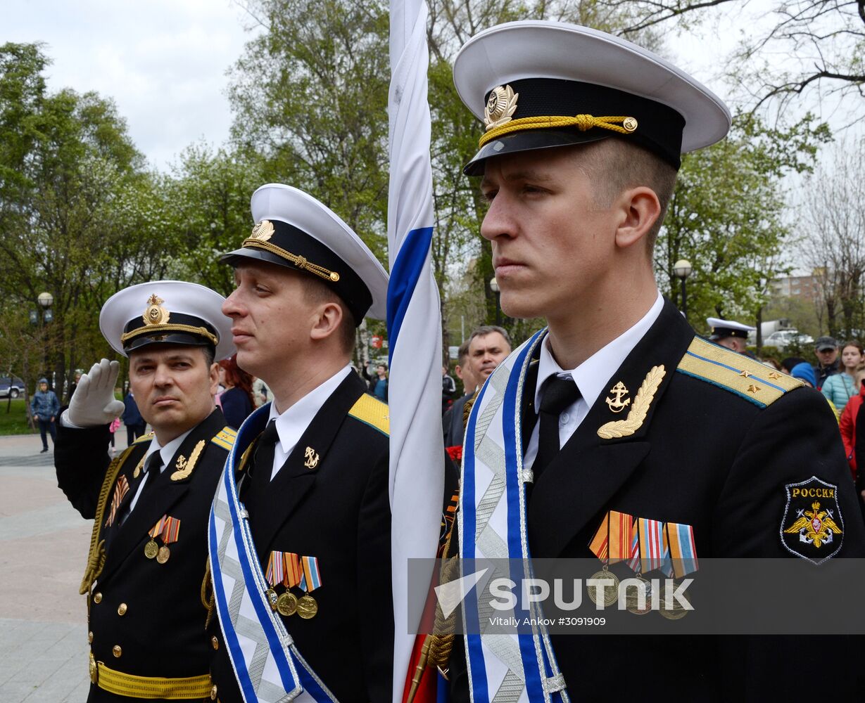 Victory Day celebrations on Pobeda Square in Vladivostok