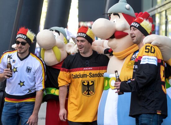 Ice Hockey World Championship. Latvia vs. Denmark