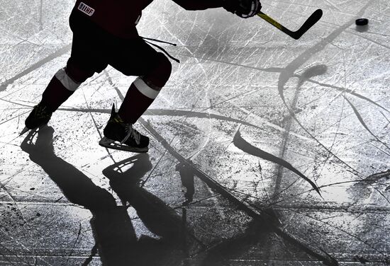 Ice Hockey World Championship. Latvia vs. Denmark