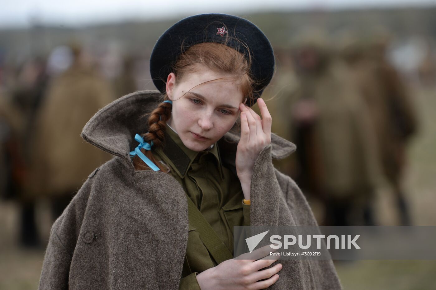 Military-historical reenactment in Yekaterinburg