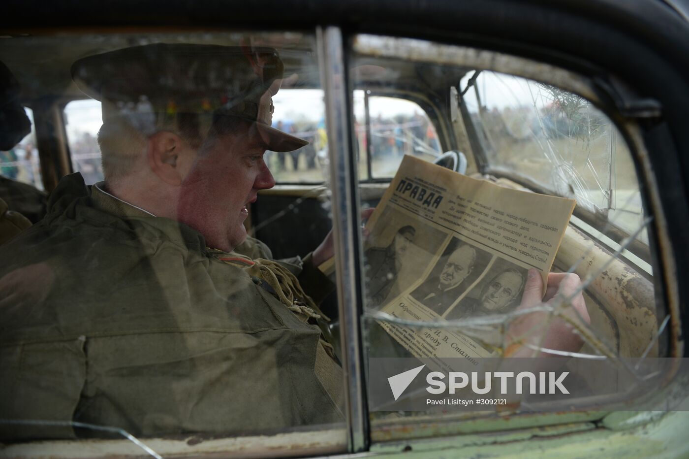 Military-historical reenactment in Yekaterinburg