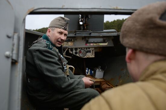 Military-historical reenactment in Yekaterinburg