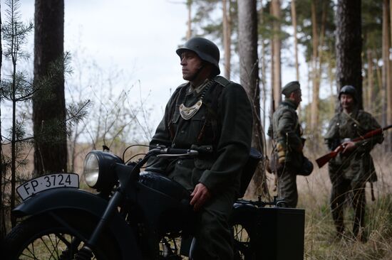 Military-historical reenactment in Yekaterinburg