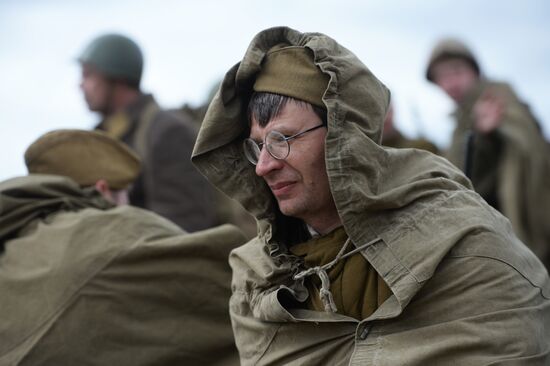 Military-historical reenactment in Yekaterinburg
