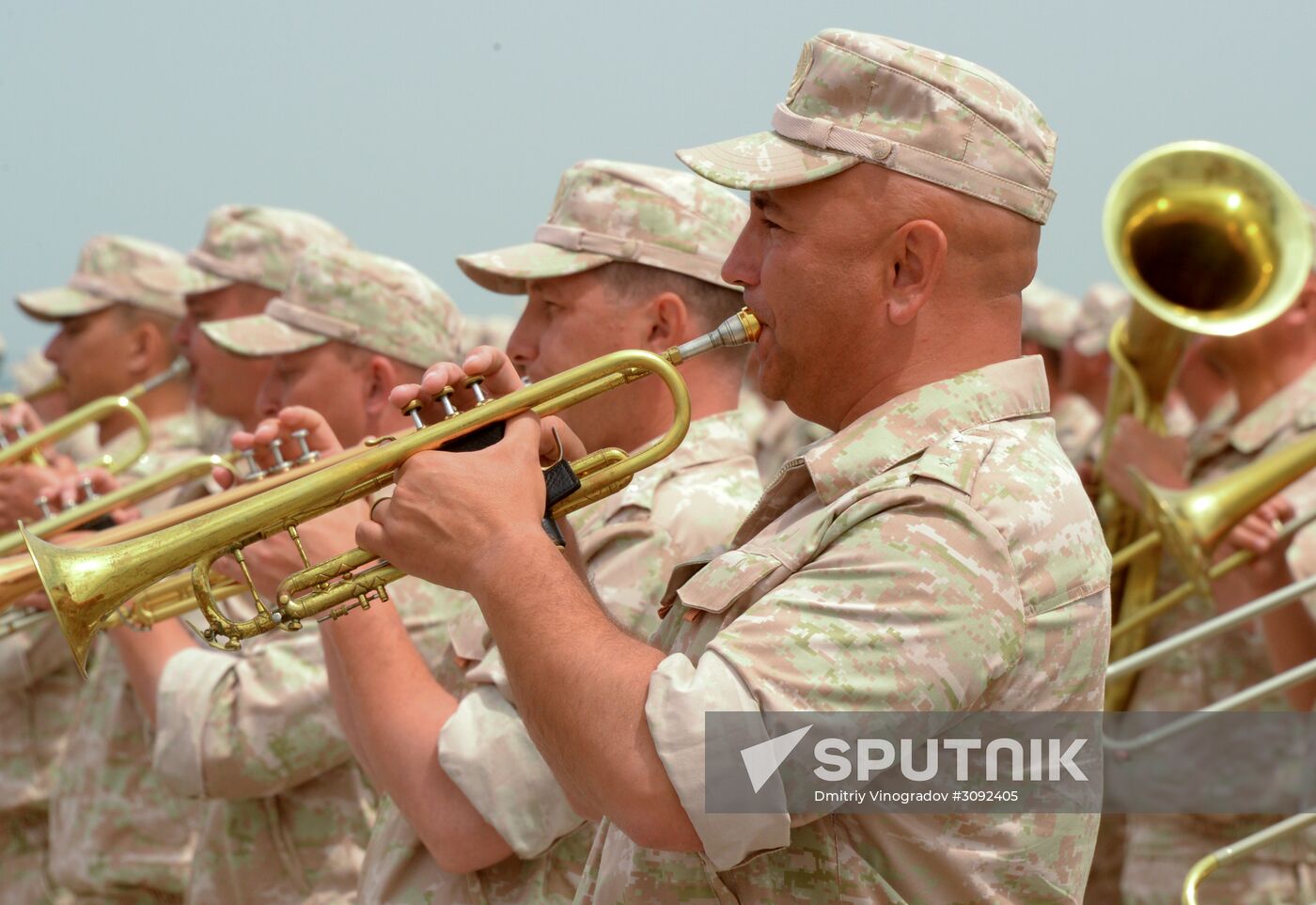 Victory Day parade rehearsal at Hmeimim air field in Syria