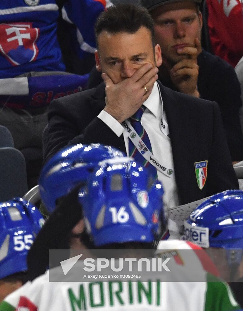 Ice Hockey World Championship. Slovakia vs. Italy