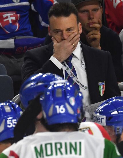 Ice Hockey World Championship. Slovakia vs. Italy