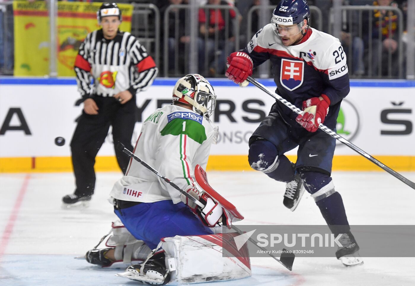 Ice Hockey World Championship. Slovakia vs. Italy