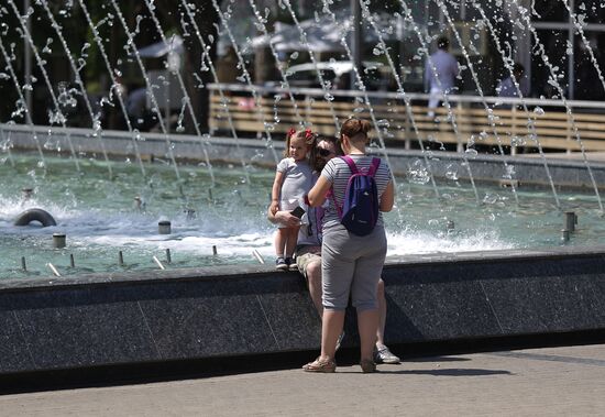 Fountains open in Krasnodar