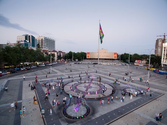 Fountains open in Krasnodar