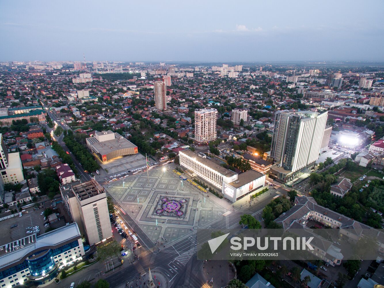 Fountains open in Krasnodar