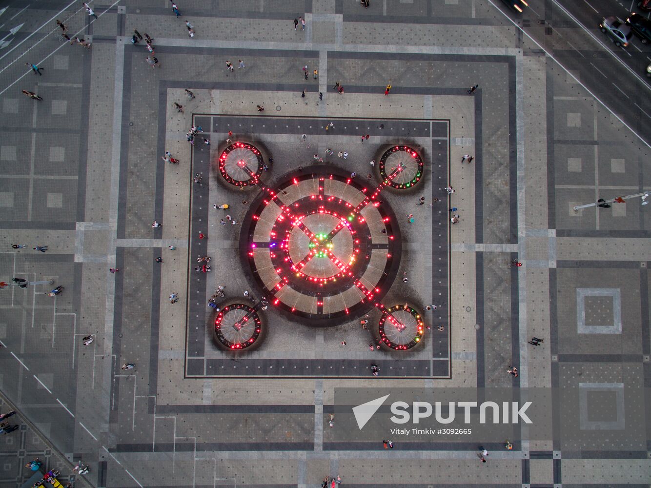 Fountains open in Krasnodar