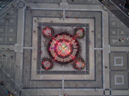 Fountains open in Krasnodar