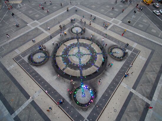 Fountains open in Krasnodar