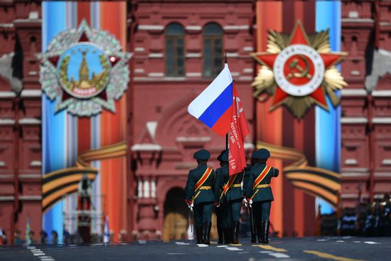 Dress rehearsal of military parade marking 72nd anniversary of Victory in Great Patriotic War