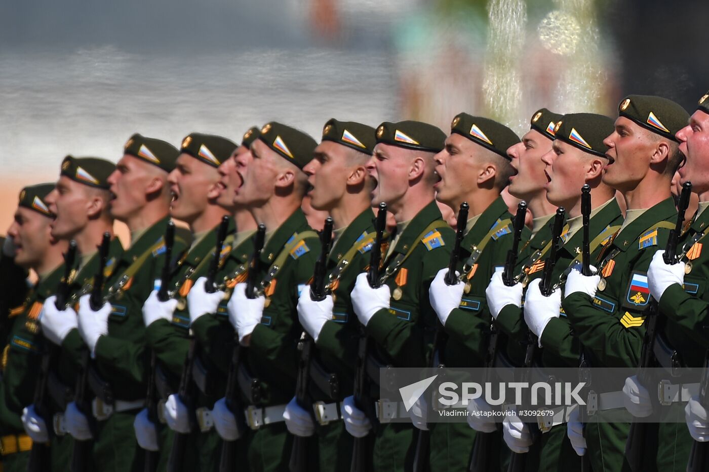 Dress rehearsal of military parade marking 72nd anniversary of Victory in Great Patriotic War