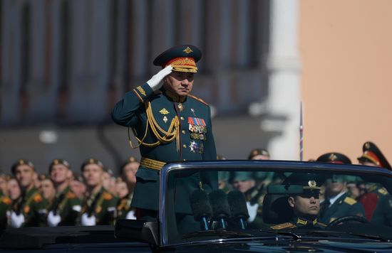Final rehearsal of military parade marking 72nd anniversary of victory in Great Patriotic War