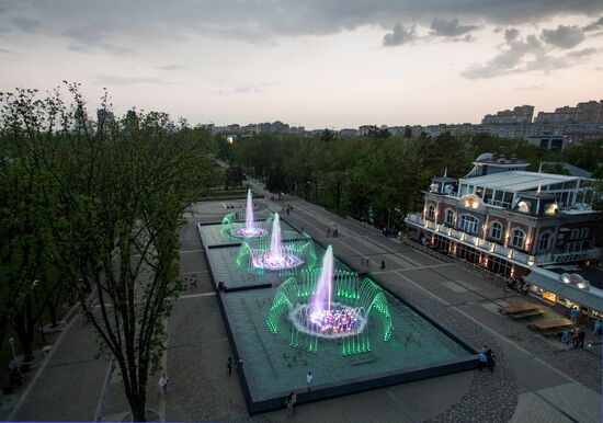 Fountains open in Krasnodar