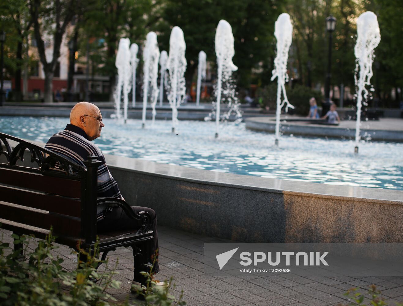 Fountains open in Krasnodar