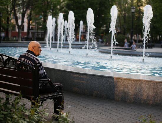 Fountains open in Krasnodar