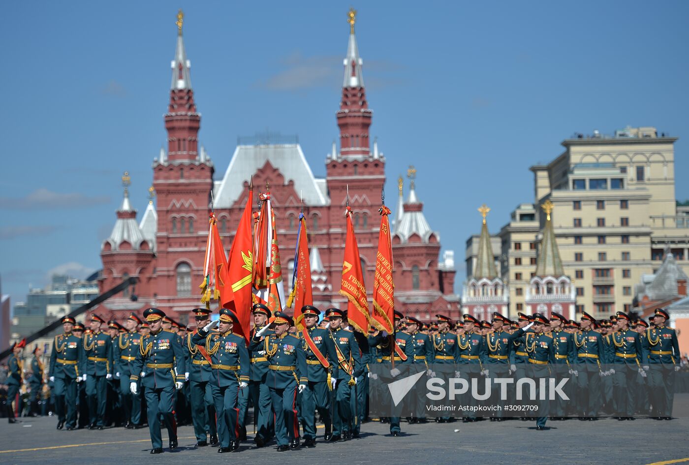 Dress rehearsal of military parade marking 72nd anniversary of Victory in Great Patriotic War