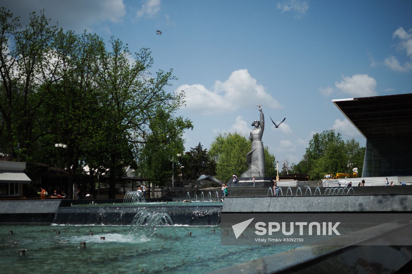 Fountains open in Krasnodar