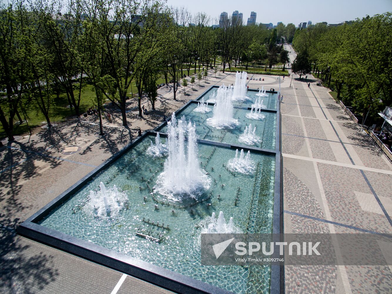 Fountains open in Krasnodar
