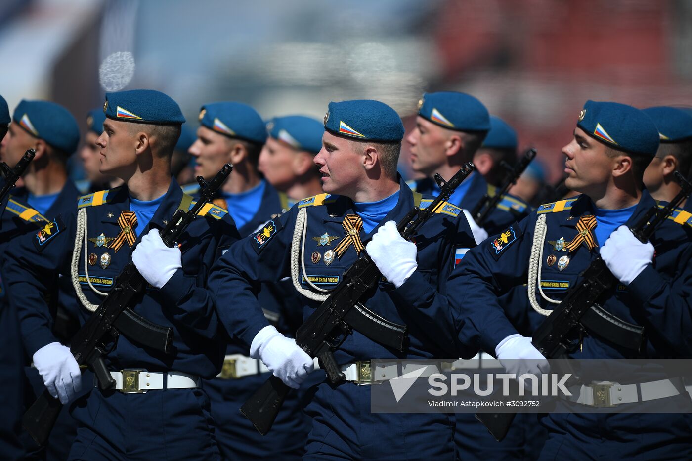 Dress rehearsal of military parade marking 72nd anniversary of Victory in Great Patriotic War