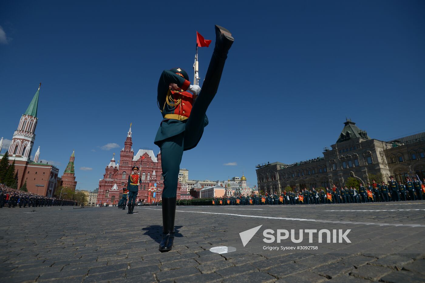 Dress rehearsal of military parade marking 72nd anniversary of Victory in Great Patriotic War