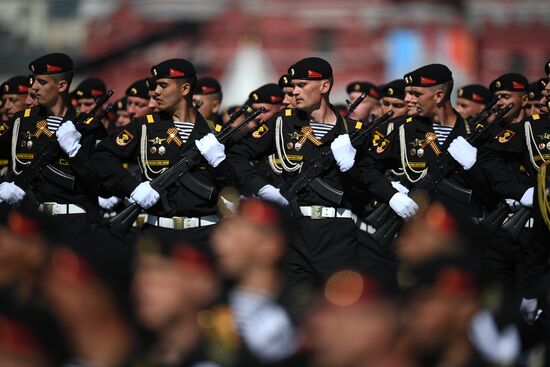 Dress rehearsal of military parade marking 72nd anniversary of Victory in Great Patriotic War