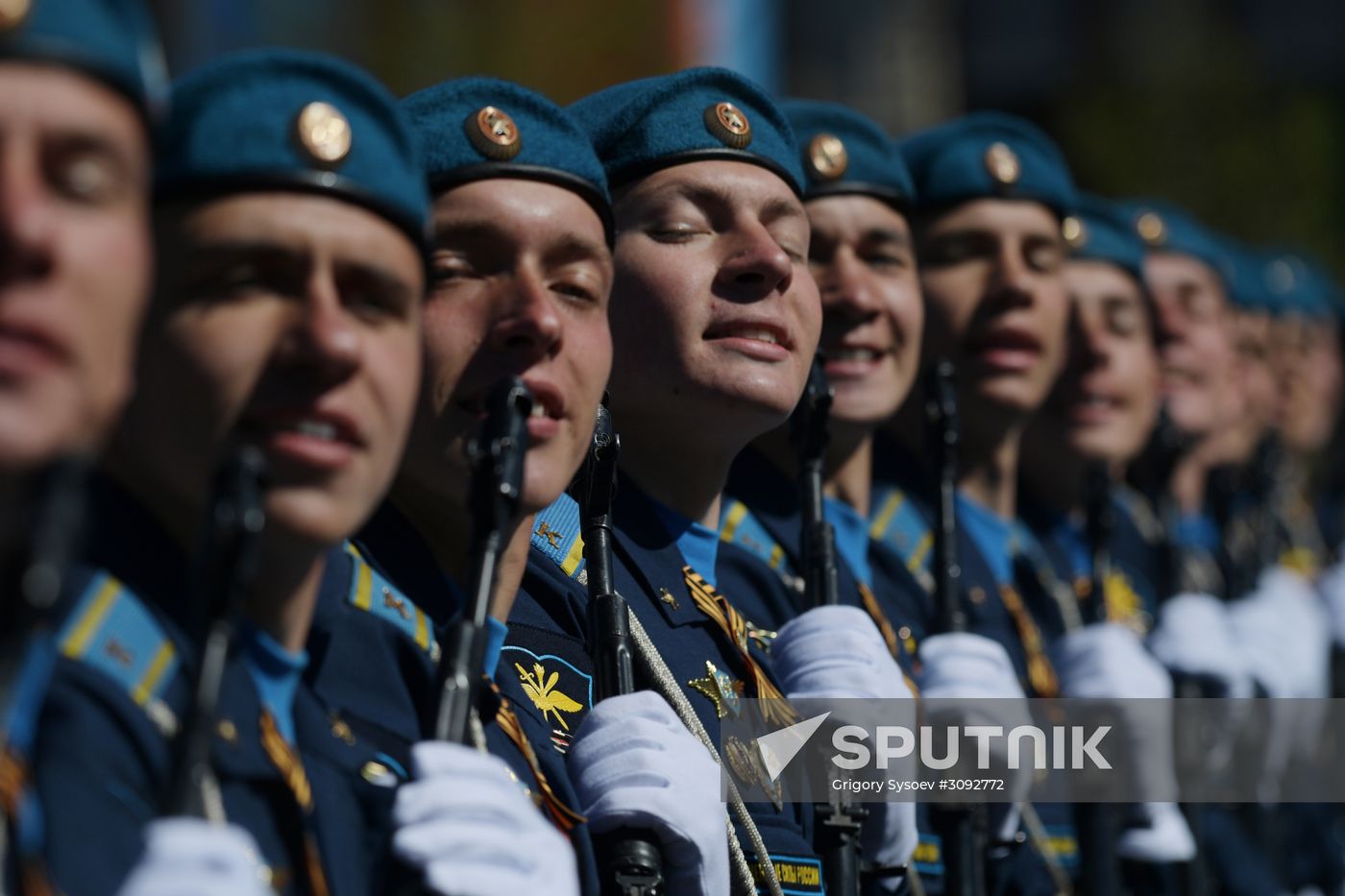 Dress rehearsal of military parade marking 72nd anniversary of Victory in Great Patriotic War