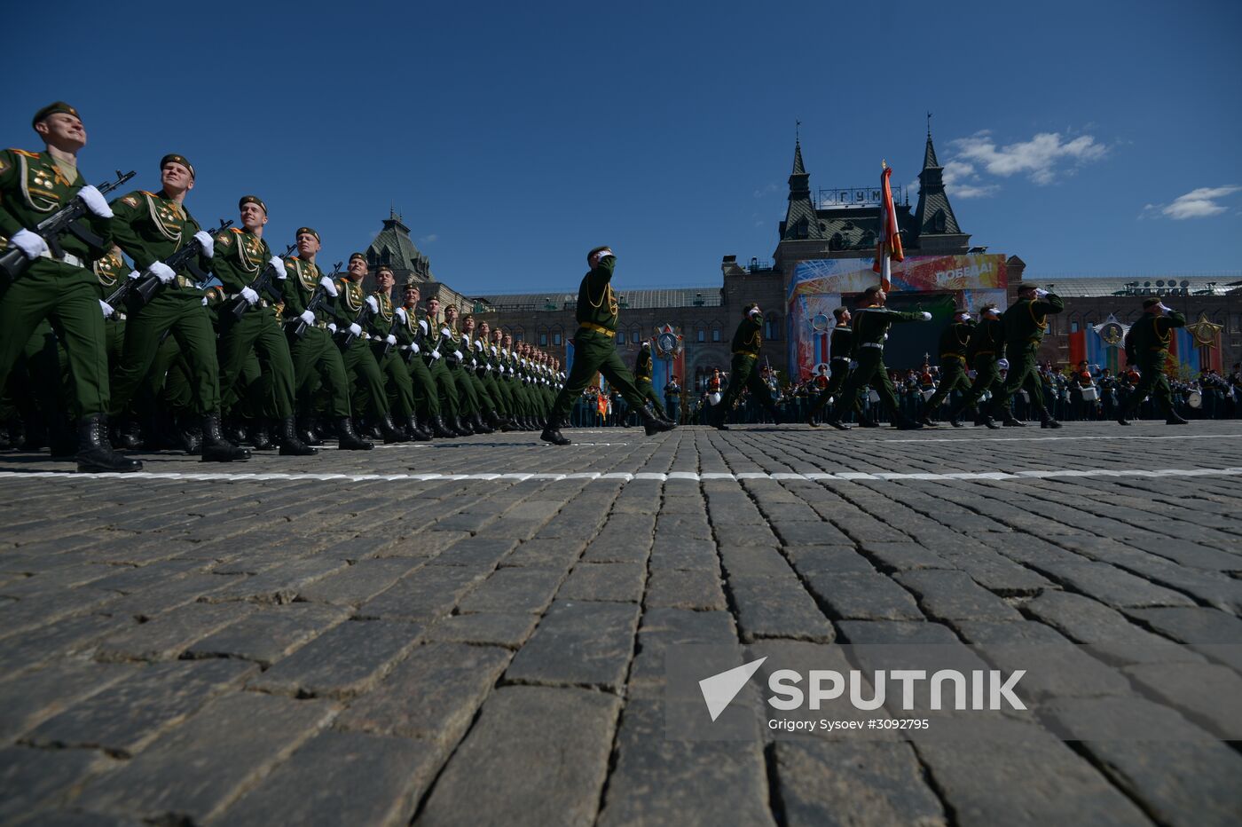 Dress rehearsal of military parade marking 72nd anniversary of Victory in Great Patriotic War