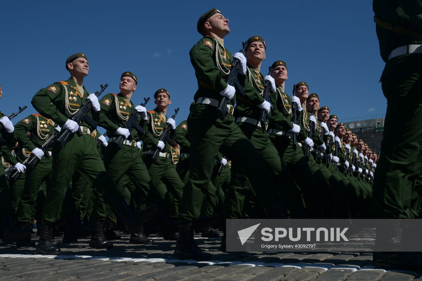 Dress rehearsal of military parade marking 72nd anniversary of Victory in Great Patriotic War